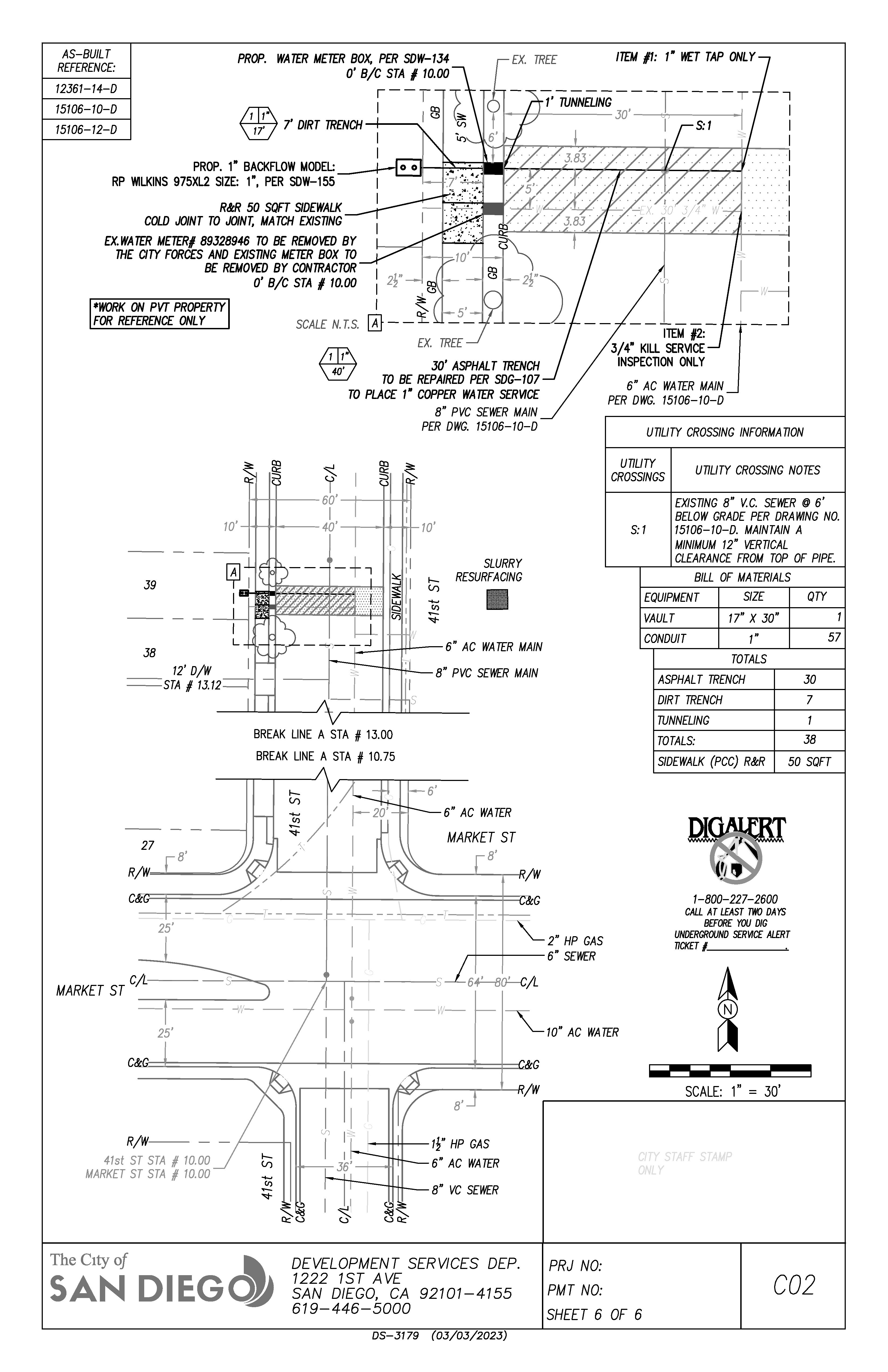 an image of an example construction drawing